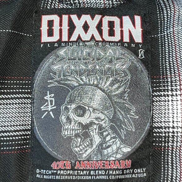 DIXXON FLANNEL CO SUICIDAL TENDENCIES 40TH ANNIVERSARY Limited Edition Women's S - Picture 9 of 15